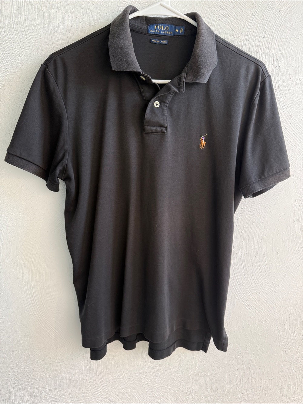 Ralph Lauren Black Polo with Embroidered Pony